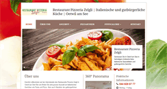 Desktop Screenshot of pizzeria-zelgli.ch