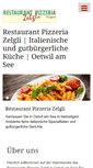 Mobile Screenshot of pizzeria-zelgli.ch